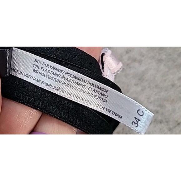 Adore Me Black Sweet Lilac Underwire Push Up Balconette Bra Sz 34C - Picture 4 of 6